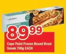 OK Grocer Cape Point Frozen Boxed Braai Snoek offer