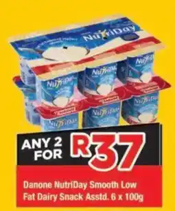 OK Grocer Danone NutriDay Smooth Low Fat Dairy Snack Assorted offer