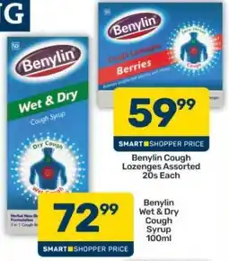 Pick n Pay Benylin Cough Lozenges Assorted offer
