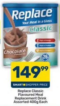 Pick n Pay Replace Classic Flavoured Meal Replacement Drink Assorted offer