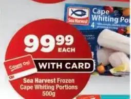 OK Foods Sea Harvest Frozen Cape Whiting Portions offer