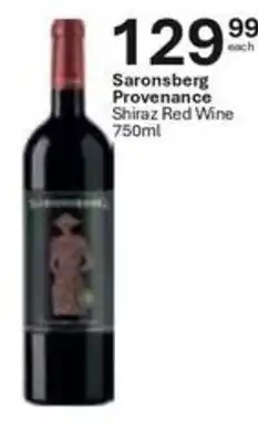 Liquor City Saronsberg Provenance Shiraz Red Wine offer