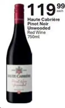 Liquor City Haute Cabrière Pinot Noir Unwooded Red Wine offer