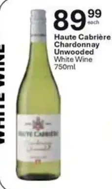 Liquor City Haute Cabrière Chardonnay Unwooded White Wine offer