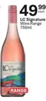 Liquor City LC Signature Wine Range offer