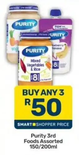 Pick n Pay Purity 3rd Foods Assorted offer