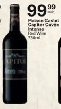 Liquor City Maison Castel Capitor Cuvée Intense Red Wine offer