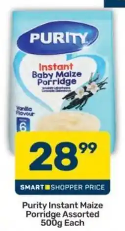 Pick n Pay Purity Instant Maize Porridge Assorted offer