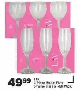 OK Foods LAV 3-Piece Misket Flute or Wine Glasses offer