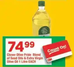 OK Grocer Clover Olive Pride Blend of Seed Oils & Extra Virgin Olive Oil offer
