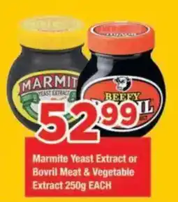OK Grocer Marmite Yeast Extract or Bovril Meat & Vegetable Extract offer