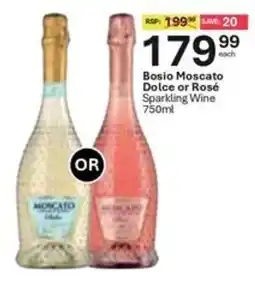 Liquor City Bosio Moscato Dolce or Rosé Sparkling Wine offer