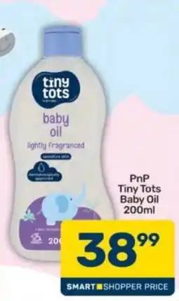 Pick n Pay PnP Tiny Tots Baby Oil offer