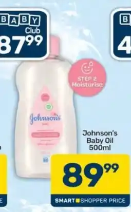Pick n Pay Johnson's Baby Oil offer