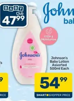 Pick n Pay Johnson's Baby Lotion Assorted offer