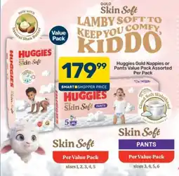 Pick n Pay Huggies Gold Nappies or Pants Value Pack Assorted offer