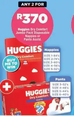 OK Foods Huggies Dry Comfort Nappies or Pants Asstd. offer
