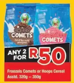 OK Grocer Froozels Comets or Hoops Cereal offer