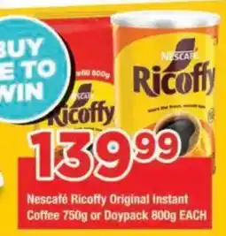 OK Grocer Nescafe Ricoffy Original Instant Coffee offer