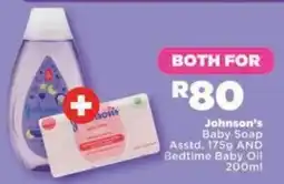 OK Foods Johnson's Baby Soap AND Bedtime Baby Oil offer