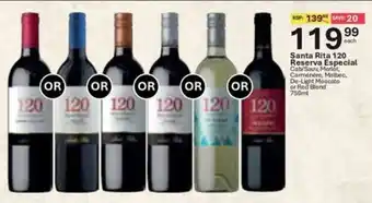 Liquor City Santa Rita 120 Reserva Especial offer
