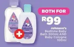 OK Foods Johnson's Bedtime Baby Bath AND Baby Cologne offer