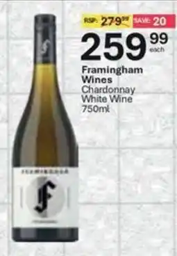 Liquor City Framingham Wines Chardonnay White Wine offer