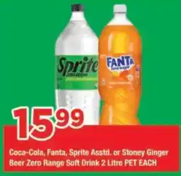 OK Grocer Coca-Cola, Fanta, Sprite Asstd. or Stoney Ginger Beer Zero Range Soft Drink offer