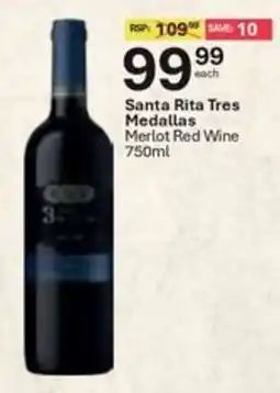 Liquor City Santa Rita Tres Medallas Merlot Red Wine offer