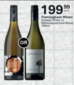 Liquor City Framingham Wines Nobody's Hero or Ribbonwood Sauv/ Blanc offer