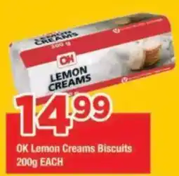 OK Grocer OK Lemon Creams Biscuits offer