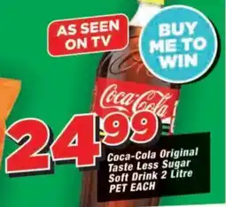 OK Grocer Coca-Cola Original Taste Less Sugar Soft Drink offer