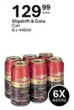Liquor City Klipdrift & Cola Can offer