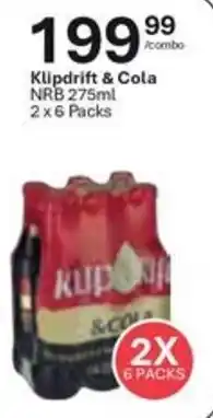 Liquor City Klipdrift & Cola offer