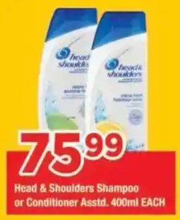 OK Grocer Head & Shoulders Shampoo or Conditioner offer