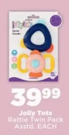OK Foods Jolly Tots Rattle Twin Pack offer