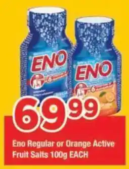 OK Grocer Eno Regular or Orange Active Fruit Salts offer