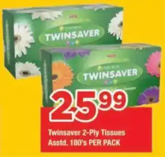 OK Grocer Twinsaver 2-Ply Tissues offer