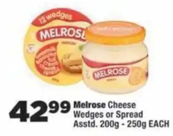 OK Foods Melrose Cheese Wedges or Spread offer