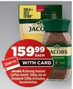 OK Foods Jacobs Krönung Instant Coffee offer