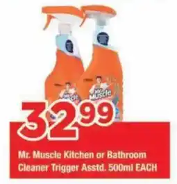 OK Grocer Mr. Muscle Kitchen or Bathroom Cleaner Trigger offer