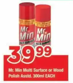 OK Grocer Mr Min Multi Surface or Wood Polish offer