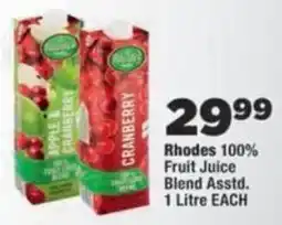 OK Foods Rhodes 100% Fruit Juice Blend Assorted offer