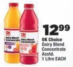 OK Foods OK Choice Dairy Blend Concentrate offer
