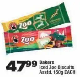 OK Foods Bakers Iced Zoo Biscuits offer