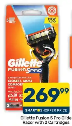 Pick n Pay Gillette Fusion 5 Pro Glide Razor with 2 Cartridges offer