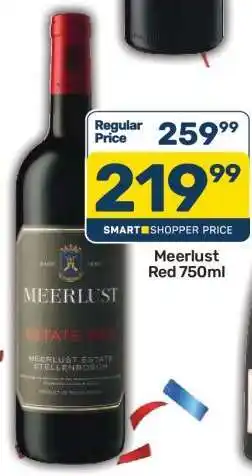 Pick n Pay Meerlust Red 750ml offer
