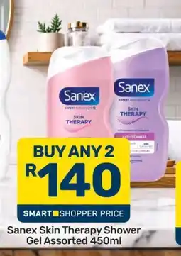 Pick n Pay Sanex Skin Therapy Shower Gel Assorted 450ml offer