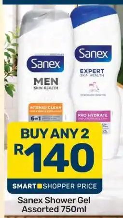 Pick n Pay Sanex Shower Gel Assorted 750ml offer