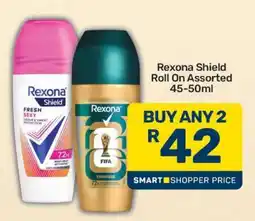 Pick n Pay Rexona Shield Roll On Assorted 45-50ml offer